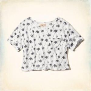 Y2K Hollister Palm Tree Crop Top